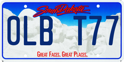 SD license plate 0LBT77