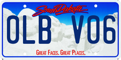 SD license plate 0LBV06