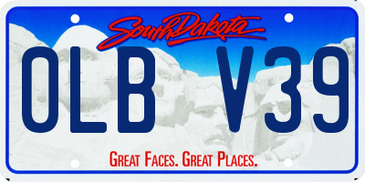SD license plate 0LBV39