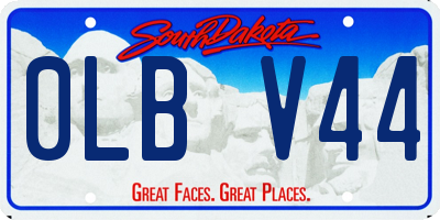 SD license plate 0LBV44