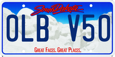 SD license plate 0LBV50