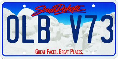 SD license plate 0LBV73