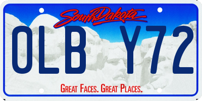 SD license plate 0LBY72