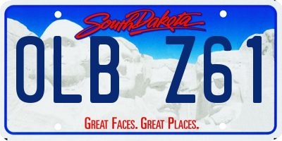 SD license plate 0LBZ61