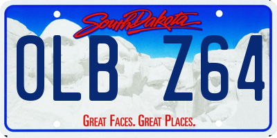 SD license plate 0LBZ64
