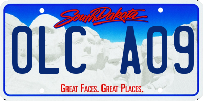 SD license plate 0LCA09