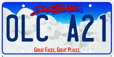SD license plate 0LCA21