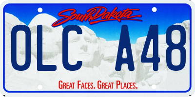 SD license plate 0LCA48