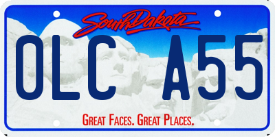 SD license plate 0LCA55