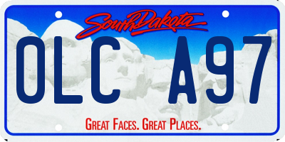 SD license plate 0LCA97