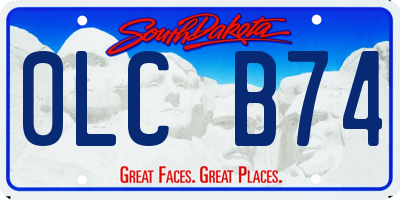 SD license plate 0LCB74