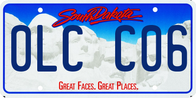 SD license plate 0LCC06