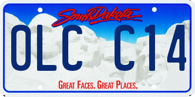 SD license plate 0LCC14