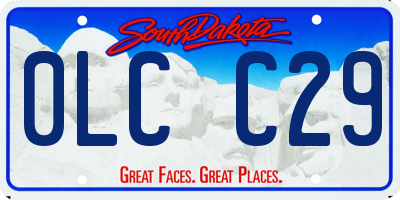 SD license plate 0LCC29