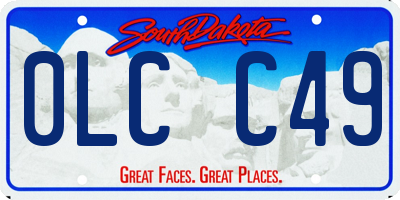 SD license plate 0LCC49