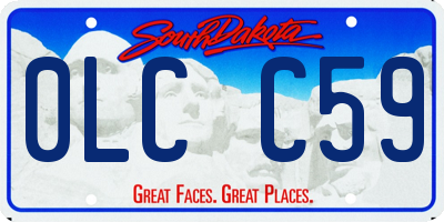 SD license plate 0LCC59