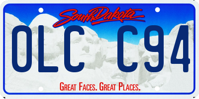 SD license plate 0LCC94