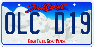 SD license plate 0LCD19