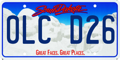 SD license plate 0LCD26
