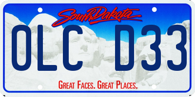 SD license plate 0LCD33