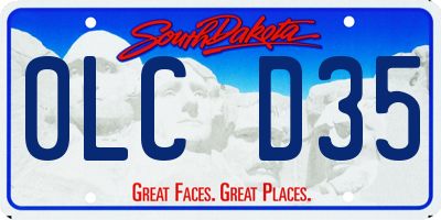 SD license plate 0LCD35