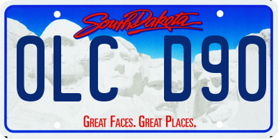 SD license plate 0LCD90