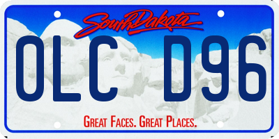 SD license plate 0LCD96
