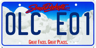 SD license plate 0LCE01