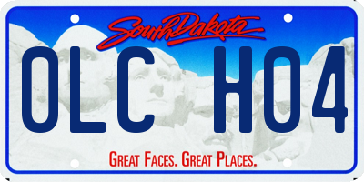 SD license plate 0LCH04