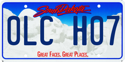 SD license plate 0LCH07