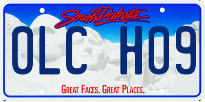 SD license plate 0LCH09