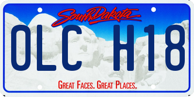 SD license plate 0LCH18