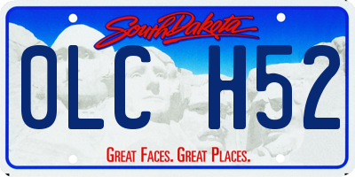 SD license plate 0LCH52