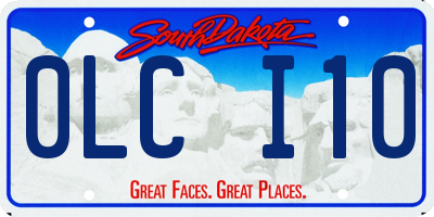 SD license plate 0LCI10
