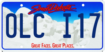 SD license plate 0LCI17
