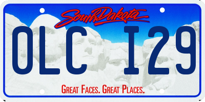 SD license plate 0LCI29