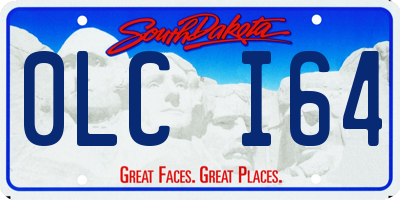 SD license plate 0LCI64