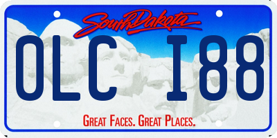 SD license plate 0LCI88