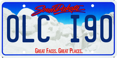 SD license plate 0LCI90