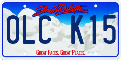 SD license plate 0LCK15