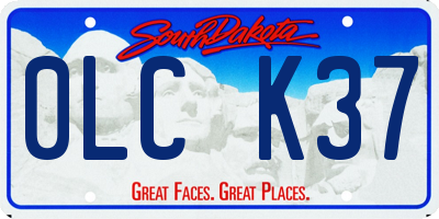 SD license plate 0LCK37