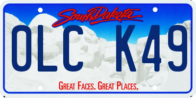 SD license plate 0LCK49