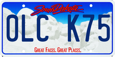 SD license plate 0LCK75