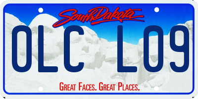 SD license plate 0LCL09