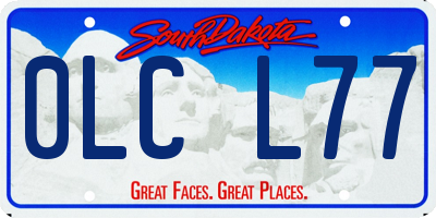 SD license plate 0LCL77