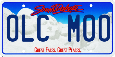 SD license plate 0LCM00