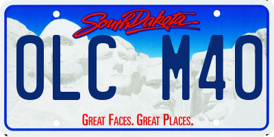 SD license plate 0LCM40
