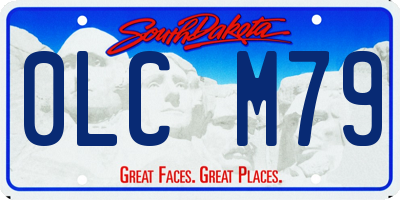 SD license plate 0LCM79