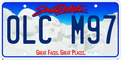 SD license plate 0LCM97