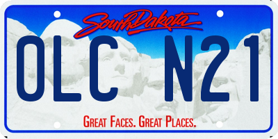 SD license plate 0LCN21